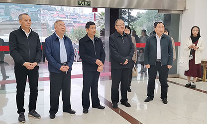 福建省政協(xié)副主席、省工商聯(lián)主席王光遠一行視察虹潤公司